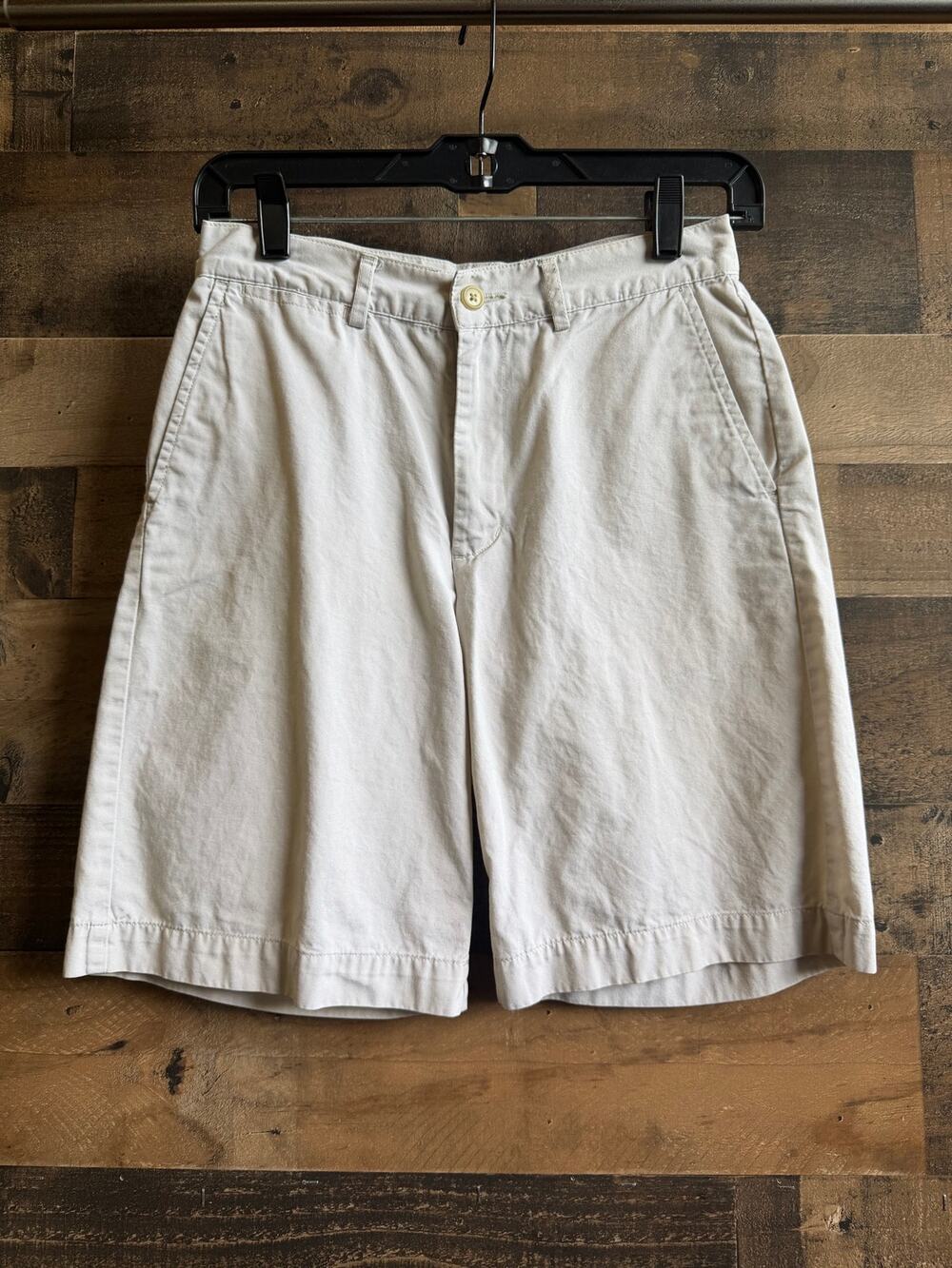 Vintage Polo Ralph Lauren Boys Size 12 Beige Chino Shorts - Crest Logo